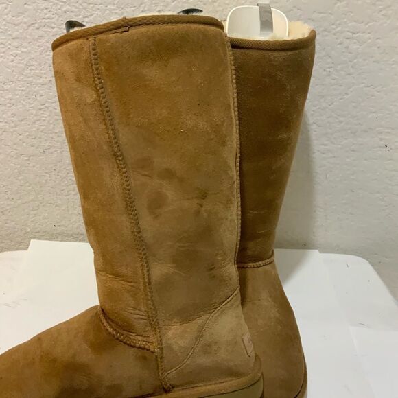 UGG Women's Pull On Sheepskin Warm Classic Tall II Boot, 1016224 - Chestnut 9/40 - Picture 5 of 14